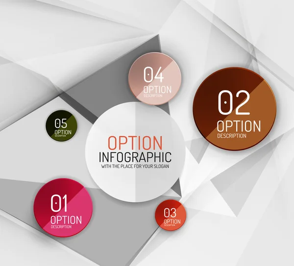 Vektor frisch Geschäft abstrakt Infografik Vorlage — Stockvektor