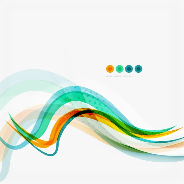 Ligne de couleur bleue et orange fond abstrait — Image vectorielle
