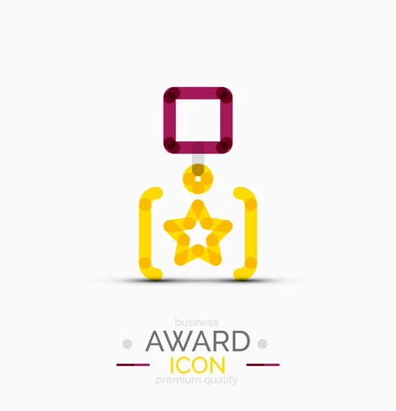 Icono de premio, logo — Archivo Imágenes Vectoriales