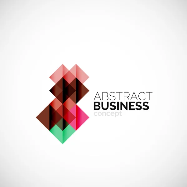 Concepto cuadrado, elemento de diseño del logotipo de la empresa — Archivo Imágenes Vectoriales