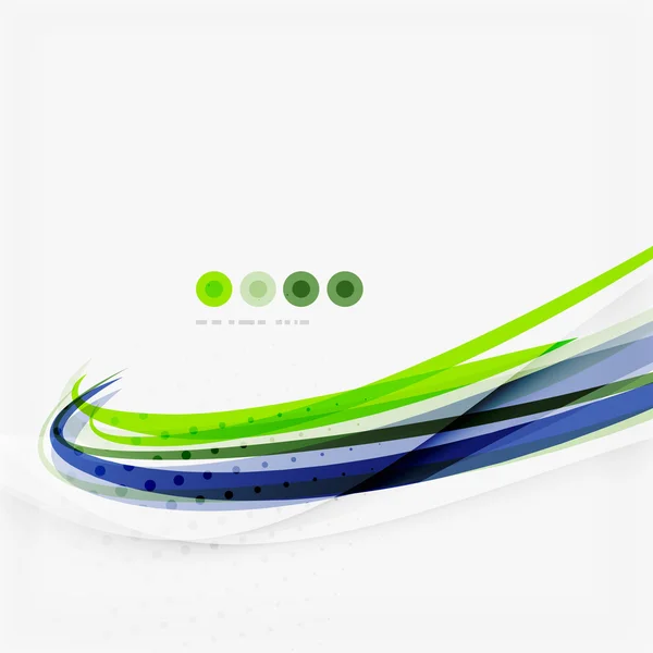 Lignes vertes et bleues fond — Image vectorielle
