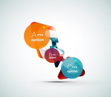 soyut adım infographics iş düzeni