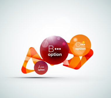 soyut adım infographics iş düzeni