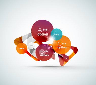soyut adım infographics iş düzeni