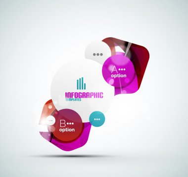 soyut adım infographics iş düzeni