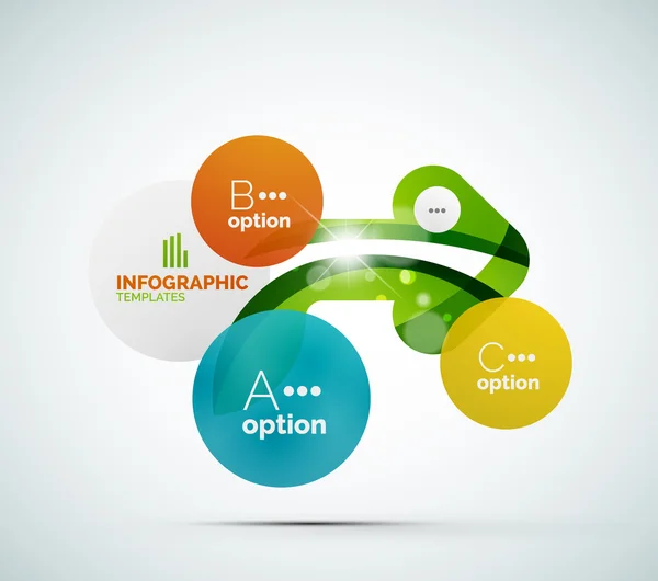 Passo abstrato infográficos layout de negócios — Vetor de Stock