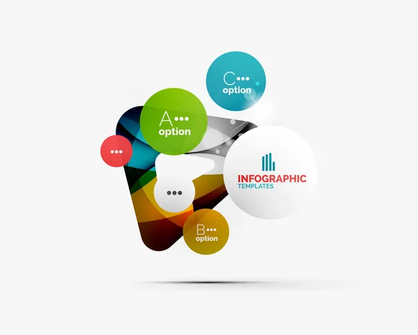 Passo abstrato infográficos layout de negócios — Vetor de Stock