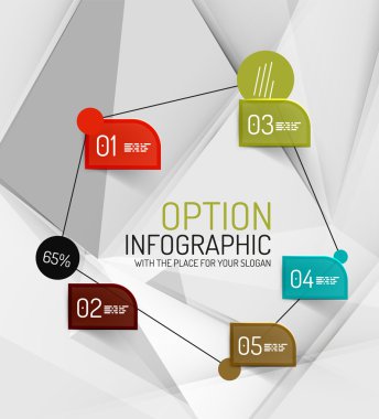vektör taze iş soyut infographics şablonu