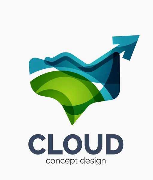 Logo cloud moderno — Vettoriale Stock
