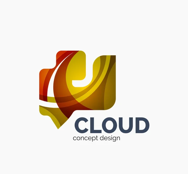 Moderna cloud logotyp — Stock vektor