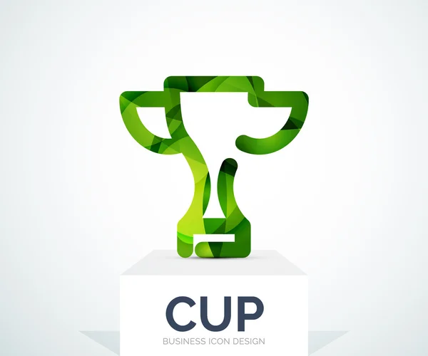 Renkli logo tasarlamak, Kupası — Stok Vektör