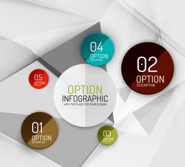 vektör taze iş soyut infographics şablonu