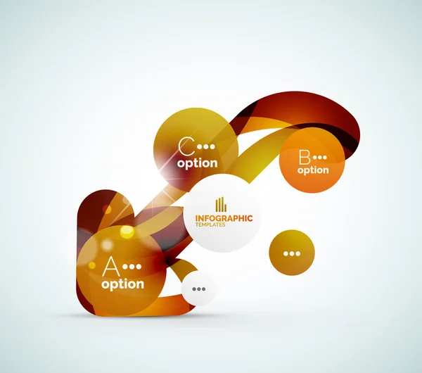 Infographie d'entreprise moderne — Image vectorielle