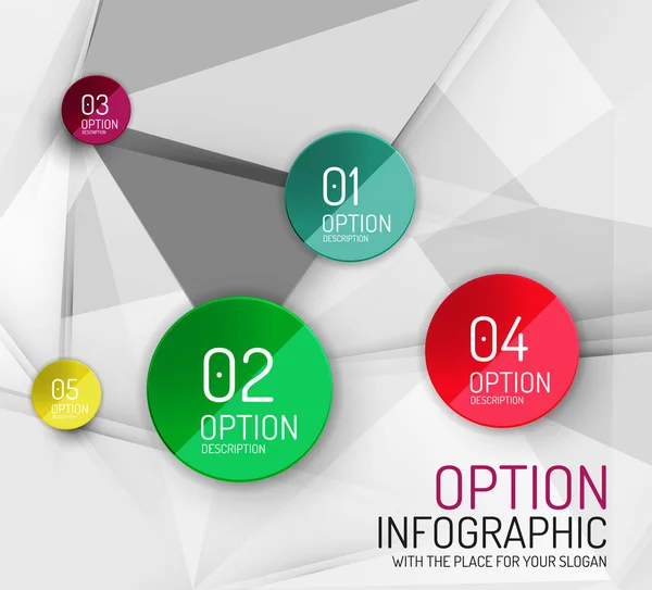 Vector färsk business abstrakt infographics mall — Stock vektor