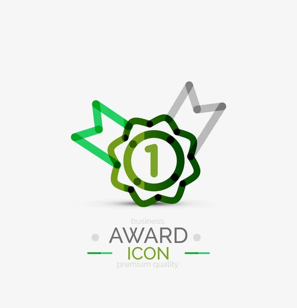 Award-ikonen, logotyp. — Stock vektor