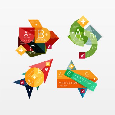 Infographic web düzenleri Grafik kağıt