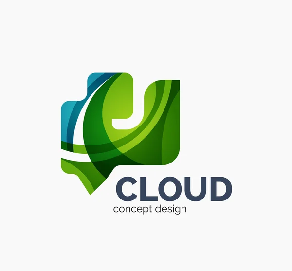Сучасна хмарна логотип — стоковий вектор