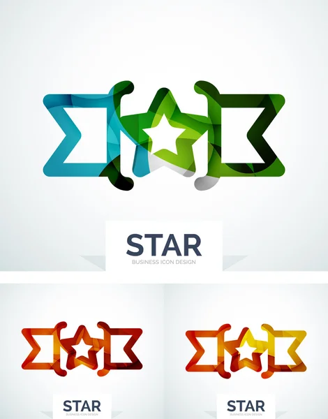 Abstracte kleurrijke logo ontwerp — Stockvector