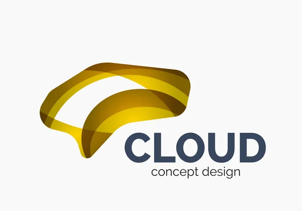 Modern cloud logo — Stock Vector