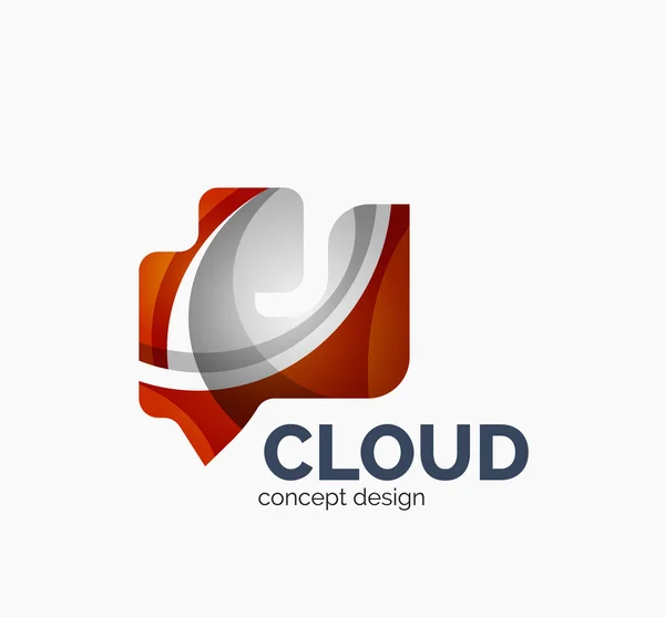 Сучасна хмарна логотип — стоковий вектор
