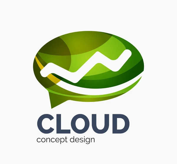 Modern cloud logo — Stock Vector