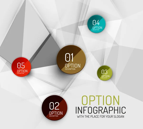Modèle d'infographie abstraite d'entreprise vectoriel frais — Image vectorielle