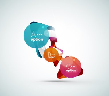 soyut adım infographics iş düzeni