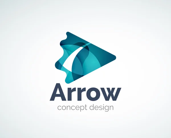 Diseño abstracto del logotipo de la flecha — Vector de stock