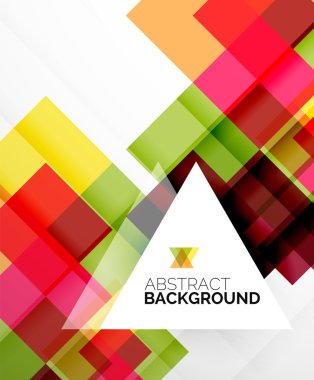 Kare şekli soyut düzenleri, iş şablon