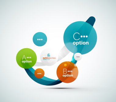 soyut adım infographics iş düzeni