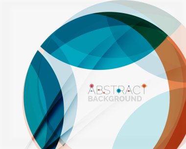 Mavi ve turuncu renkli şekiller. Arka plan