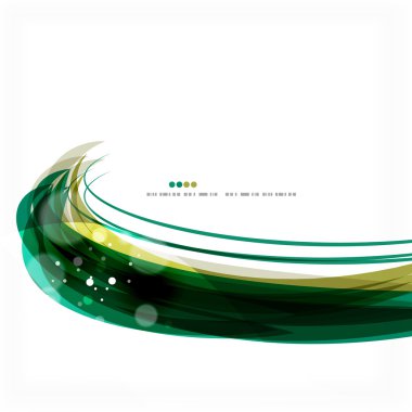 Beyaz sunu şablonu satırlarında yeşil ışık