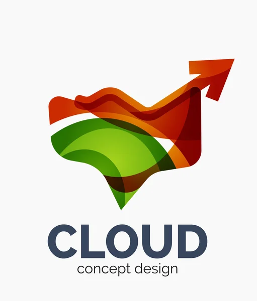 Logo de nube moderna — Vector de stock