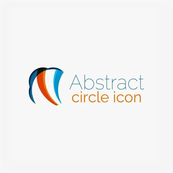 Čisté elegantní kruh ve tvaru abstraktní geometrická logo. Univerzální pro představu — Stockový vektor