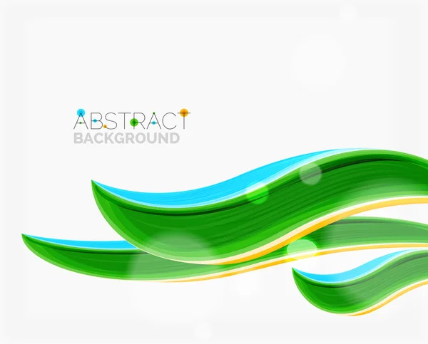 Abstract realistic solid wave background — Stock Vector