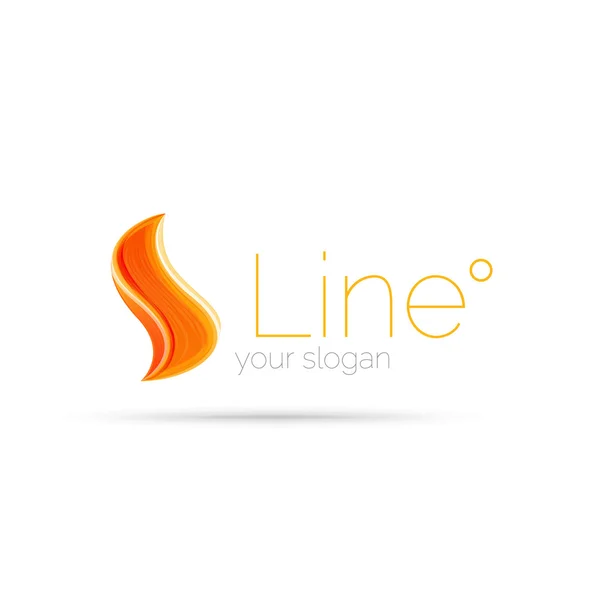 Absztrakt hullám-line logó — Stock Vector