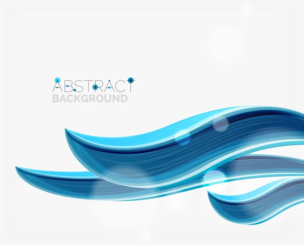 Abstract realistic solid wave background — Stock Vector