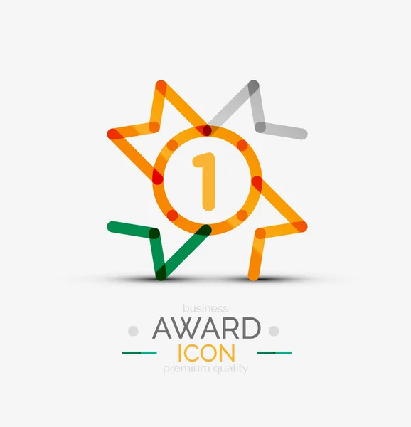 Nagroda ikony, logo. — Wektor stockowy