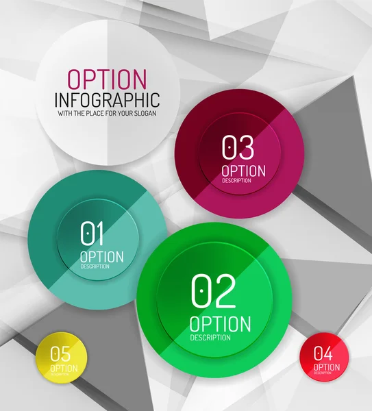 Vector verse business abstracte infographics sjabloon — Stockvector