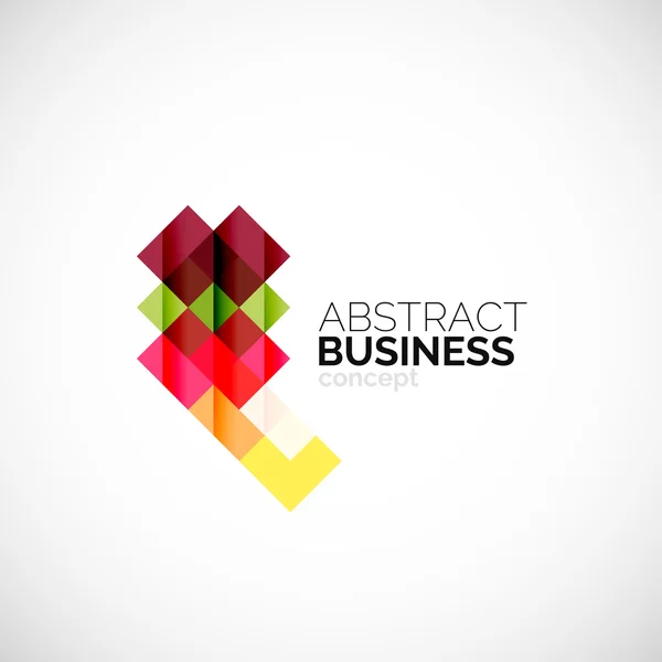Conceito quadrado, elemento de design do logotipo da empresa — Vetor de Stock