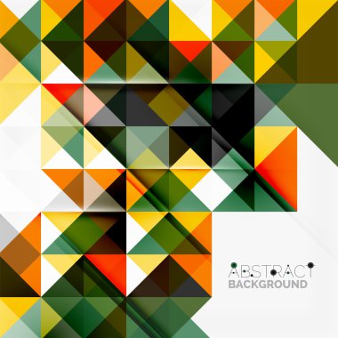 Soyut geometrik arkaplan. Modern çakışan üçgenler