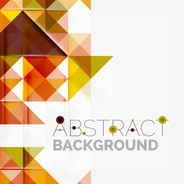 Soyut geometrik arkaplan. Modern çakışan üçgenler