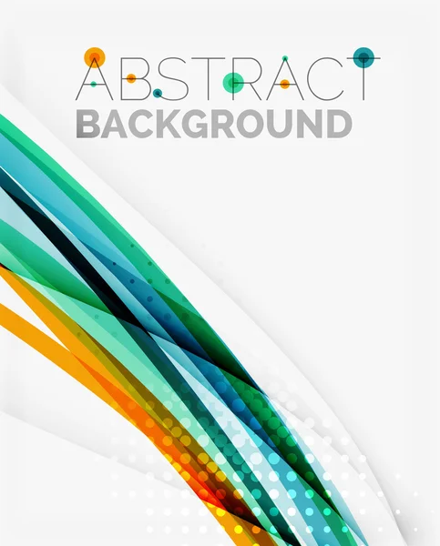 Bright colorful line abstract background — Stock Vector