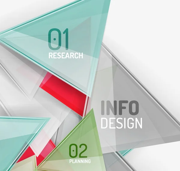 Zakelijke moderne kleurrijke geometrische infographics — Stockvector