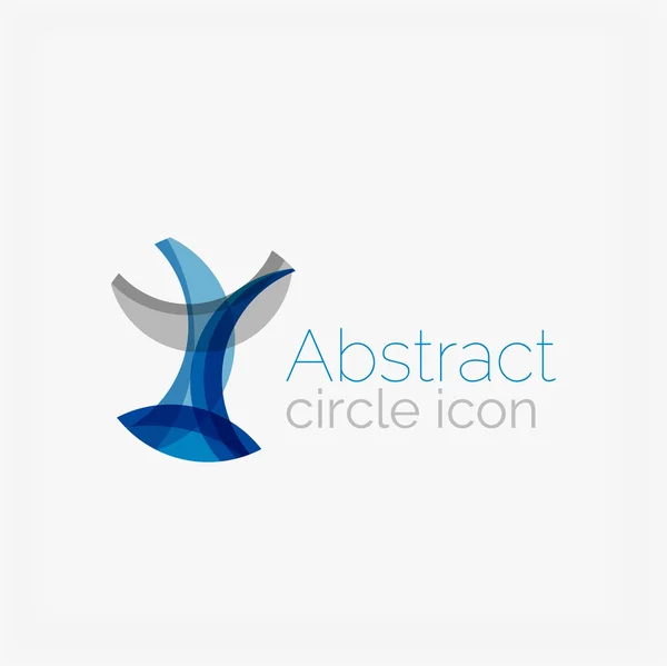 Forma abstracta del círculo logo — Archivo Imágenes Vectoriales