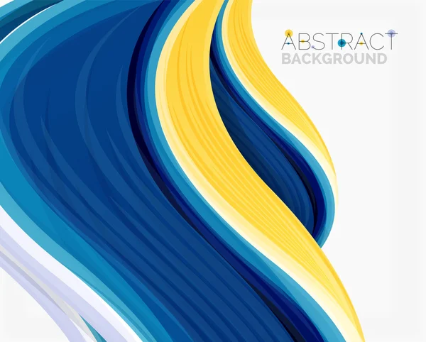 Abstract realistic solid wave background — Stock Vector