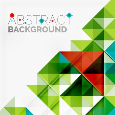 Soyut geometrik arkaplan. Modern çakışan üçgenler