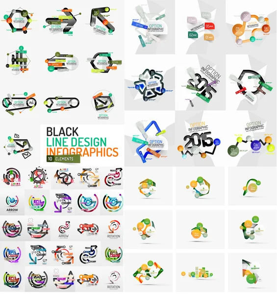 Infographic geometrik düzenleri — Stok Vektör