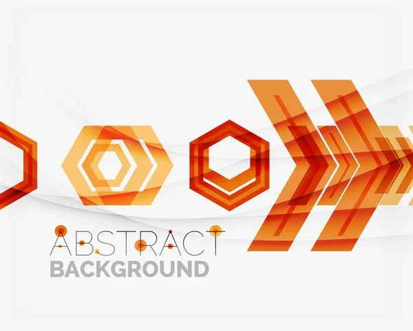 Fondo abstracto geométrico. Diseño de flecha — Vector de stock