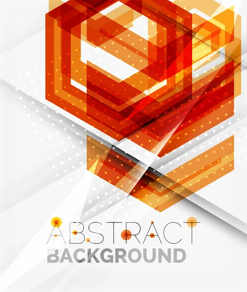 Geometric abstract background. Arrow design — Stock Vector